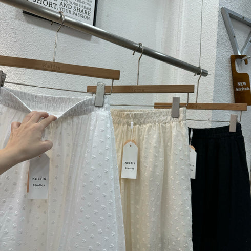 Ladies Embroider Ruffle Border Skirts